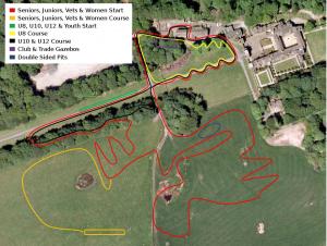 Hoghton Tower Cyclocross course layout