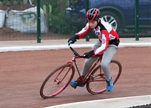 Red Rose rider at Cycle Speedway